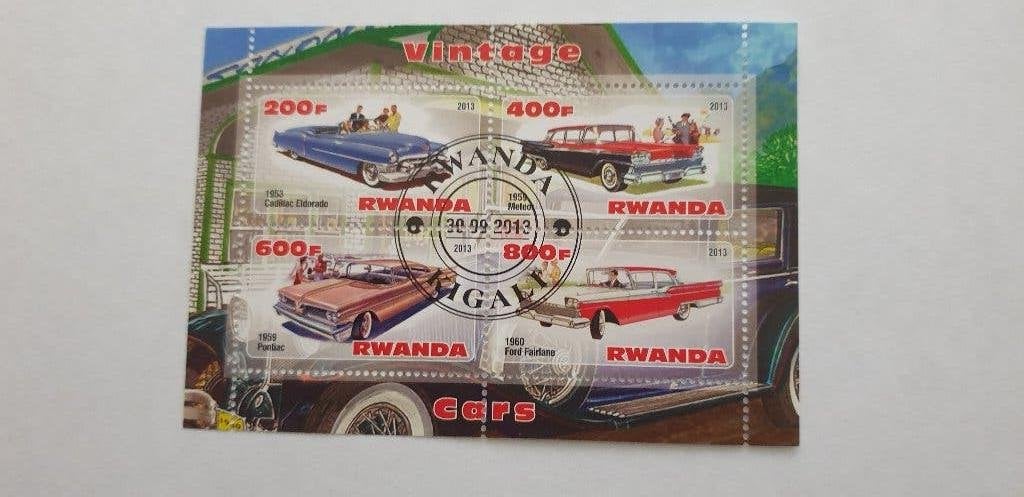 5329 rwanda vintage cars   ...Cadillac eldorado - pontiac, Verzenden, Overige landen