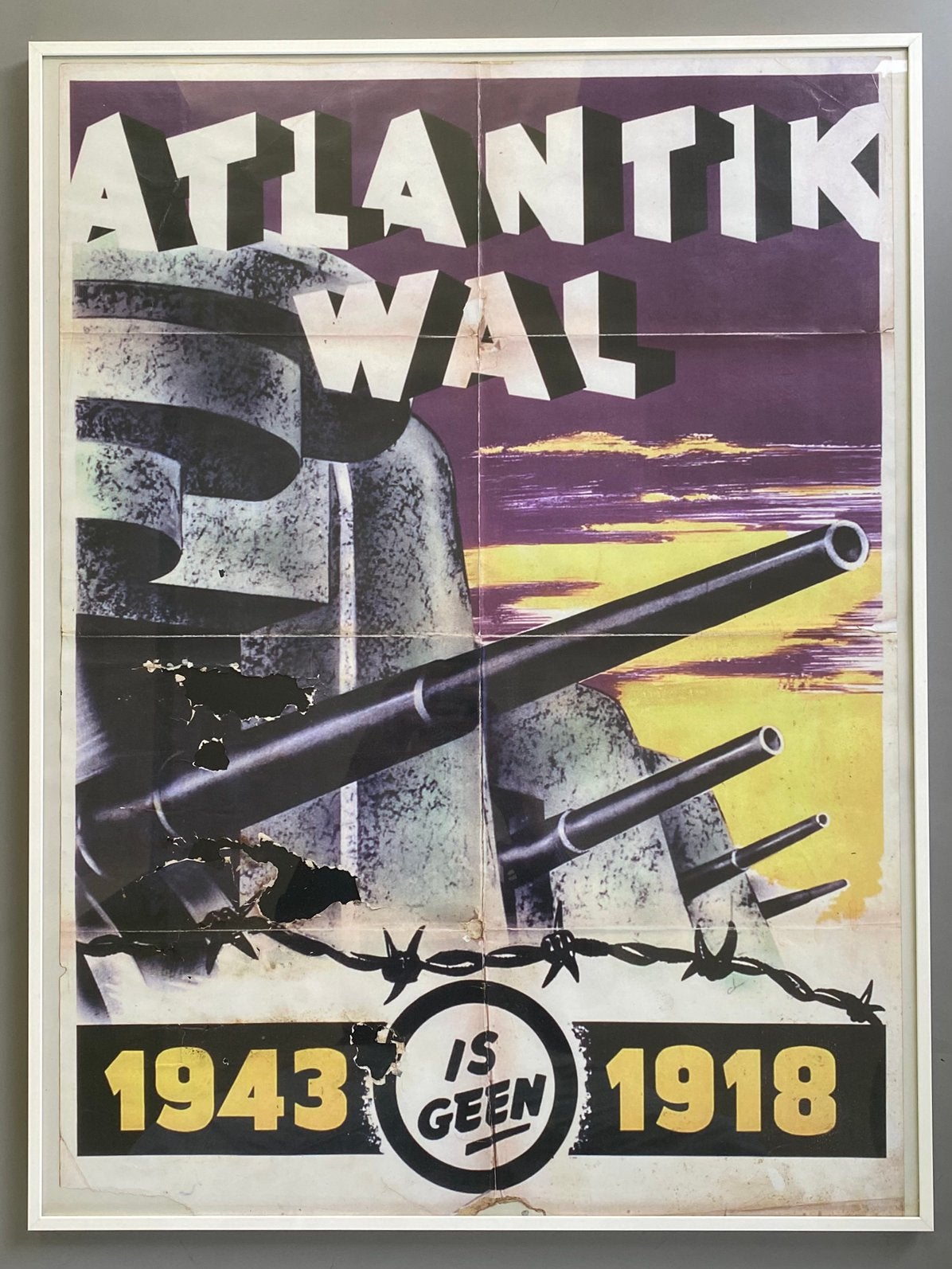 Atlantikwal Atlantikwall affiche wo2, Ophalen of Verzenden, Duitsland, Foto of Poster