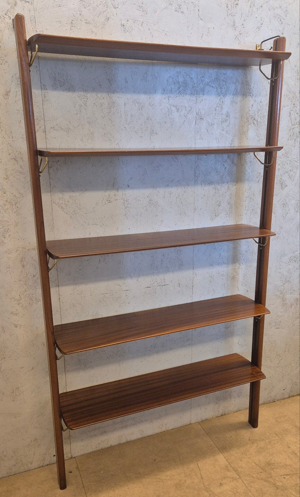 Webe teak wandrek boekenrek vintage jaren 60, Huis en Inrichting, Ophalen, Met plank(en), Gebruikt, Webe