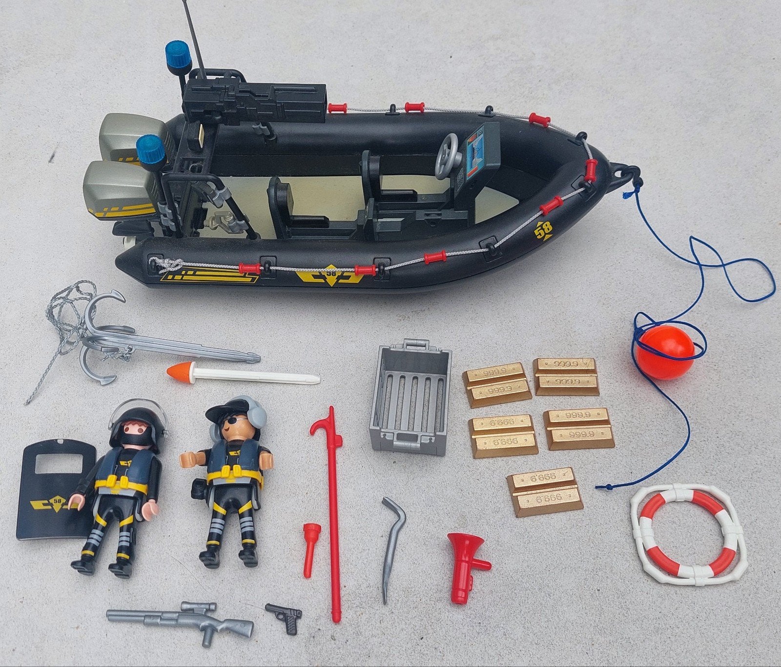 Playmobil  9362 Politie boot, Complete set, Ophalen of Verzenden, Zo goed als nieuw, City action