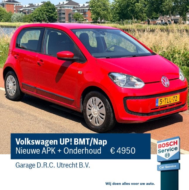 Volkswagen up! Nieuwe APK + Onderhoud (bj 2014), Auto's, Keurmerk '100% Onderhouden', Gebruikt, Up!, 840 kg