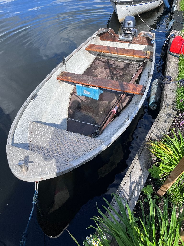 Vissersbootje met 8pk 4takt yamaha, Watersport en Boten, Ophalen, Gebruikt, Centaur, 85 cm