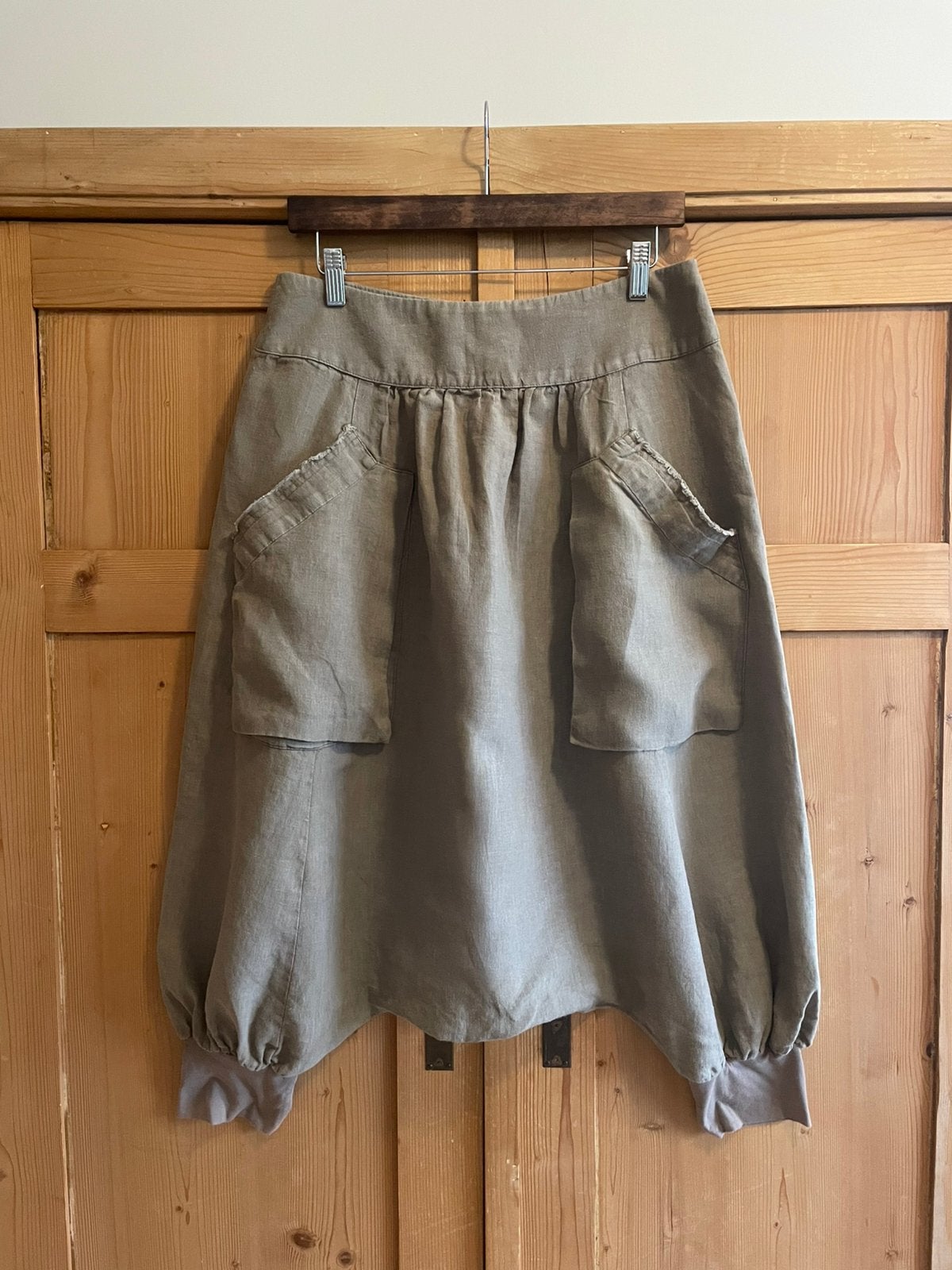 Linnen broek van Sarah Pacini valt als maat 40., Maat 38/40 (M), Verzenden, Sarah Pacini, Beige