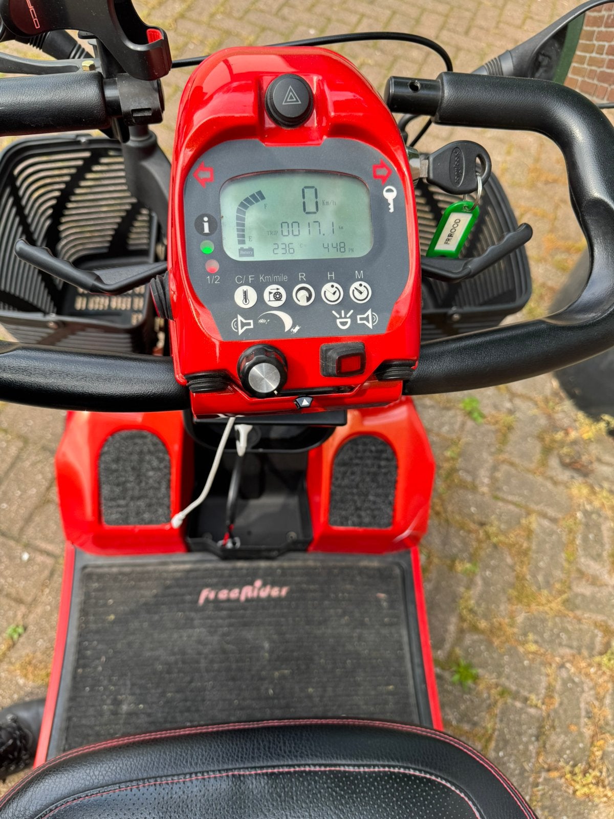 Freeryder FR1 Rood, Ophalen, 46 km of meer, 16 km/u of meer