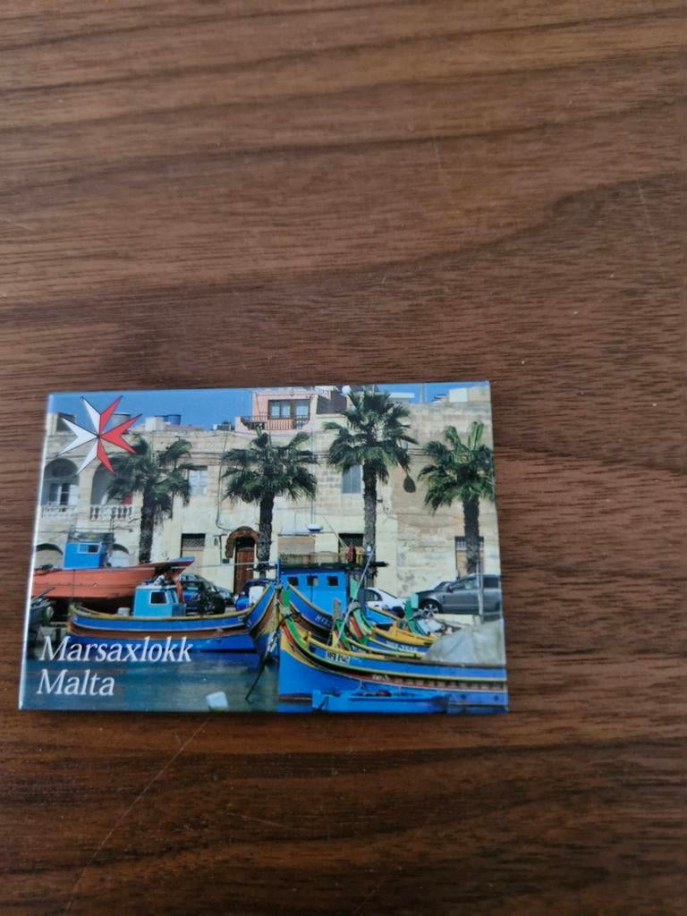 353 Koelkastmagneet  Marsaxlokk Malta, Ophalen of Verzenden
