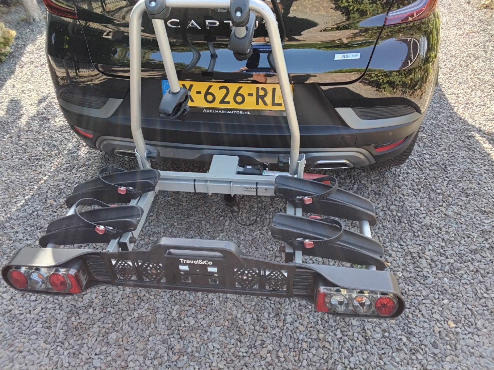 Travel&Co  Trekhaak Fietsendrager, Auto diversen, Fietsendragers, Ophalen, Gebruikt, Elektrische fiets, 2 fietsen