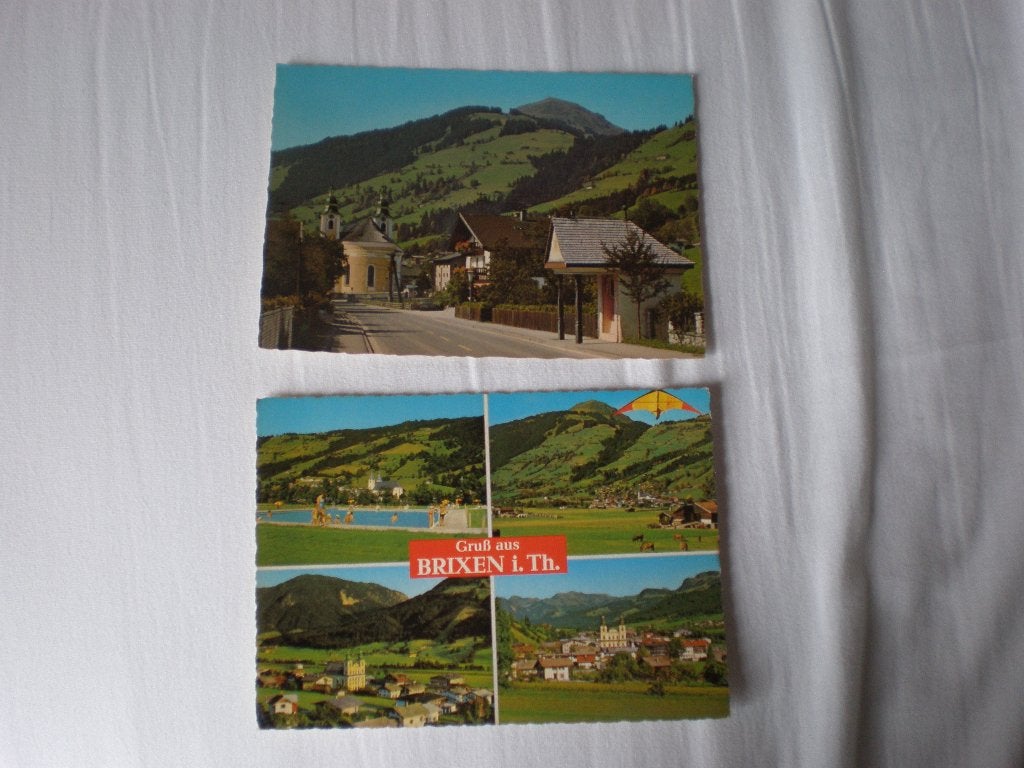 2 verschillende ansichtkaarten van Brixen im Thale. Austria., Ophalen of Verzenden, 1980 tot heden, Ongelopen, Oostenrijk