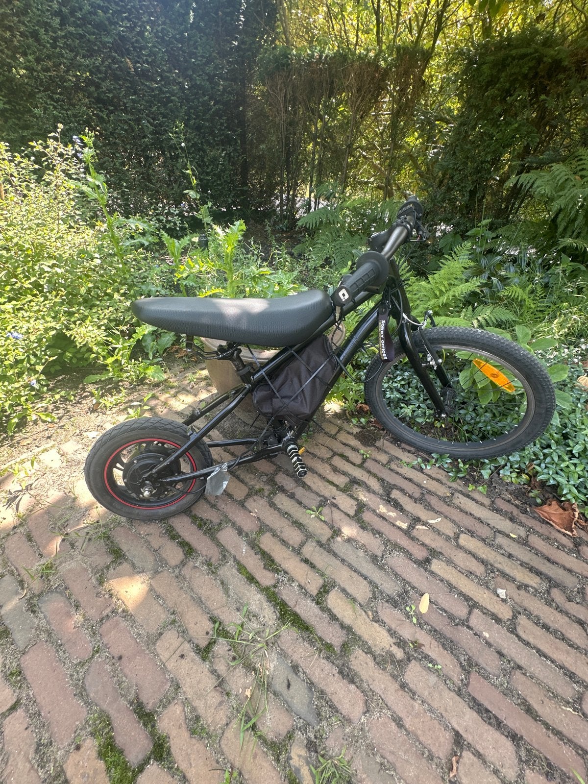 Zelfgemaakte Mini bike E-bike - 36V, 300W, 28 km/u, Fietsen en Brommers, Minder dan 30 km per accu, Gebruikt, Minder dan 47 cm