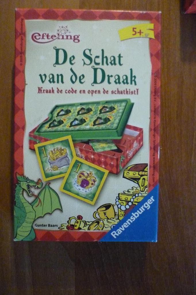 Ravensburger Efteling '' DE SCHAT VAN DE DRAAK '' 5+, Een of twee spelers, Ophalen of Verzenden, Gebruikt, Ravensburger