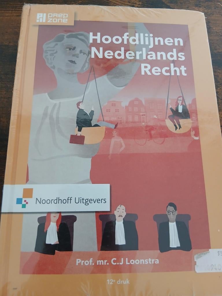 Hoofdlijnen nederlands recht, Boeken, Studieboeken en Cursussen, Nieuw, Noordhoff Uitgevers, Alpha, HBO