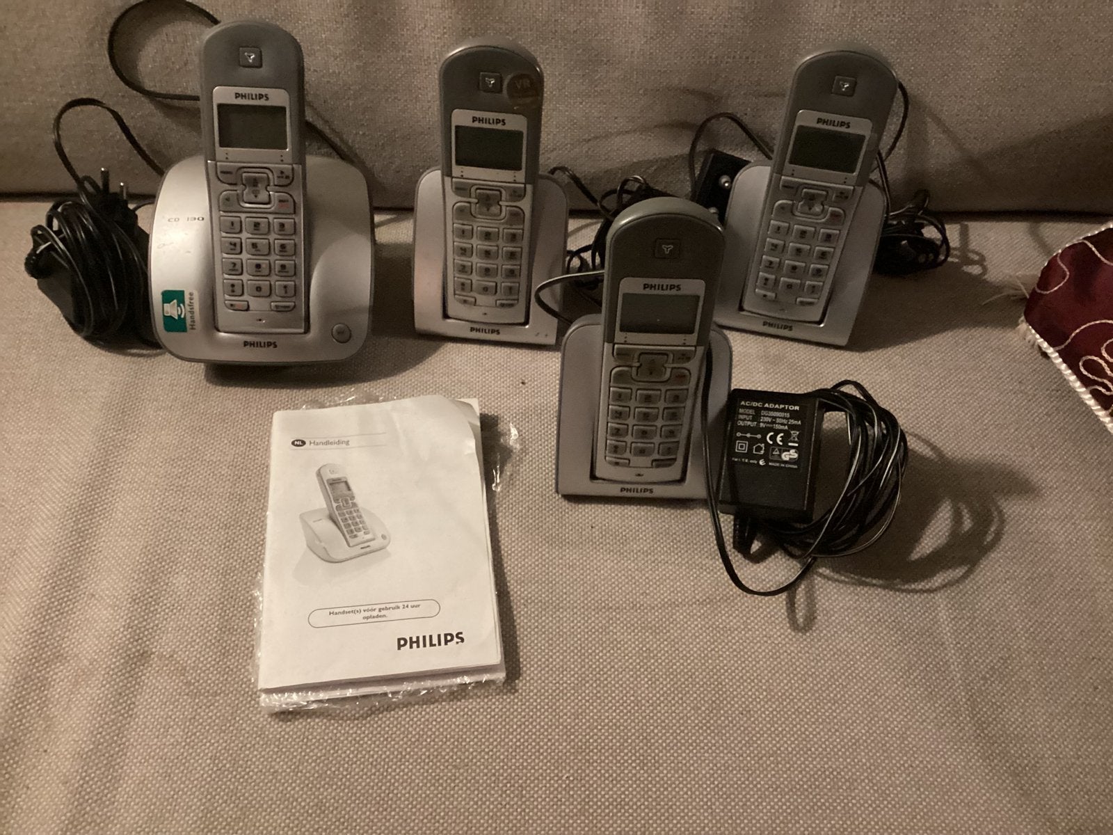 Philips Telefoons, Ophalen of Verzenden, Gebruikt, 2 handsets