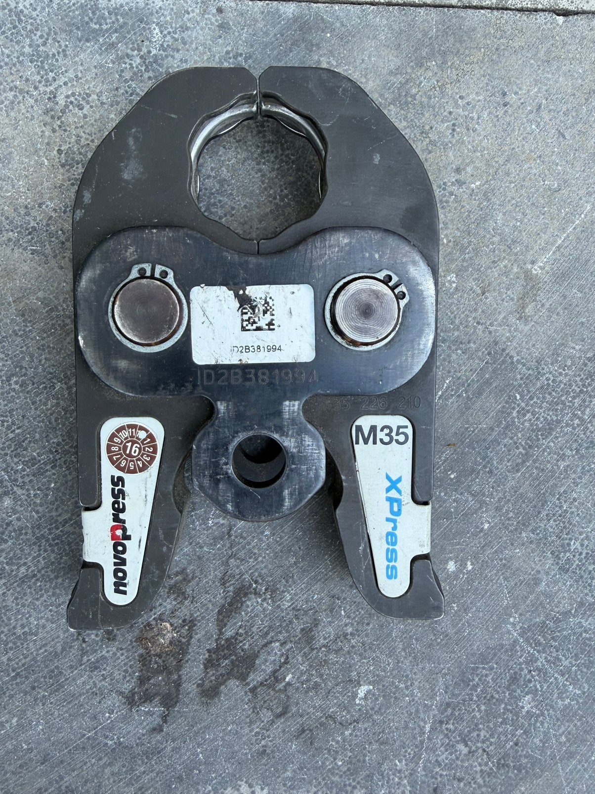 Persbek m35 gebruikt, Ophalen, Gebruikt