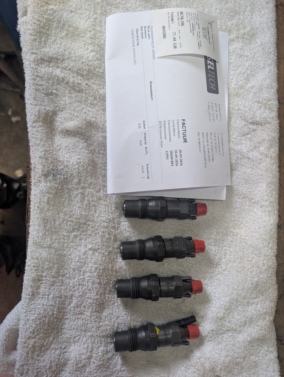 Verstuivers OM616 Mercedes 4 stuks zgan, Ophalen of Verzenden, Nieuw