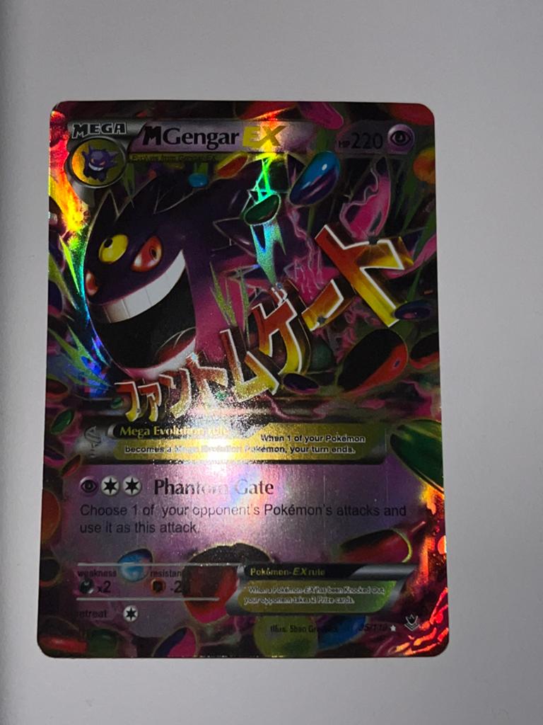 Pokémon Kaart: Mega Gengar EX 121/119, Ophalen of Verzenden, Zo goed als nieuw, Losse kaart, Foil