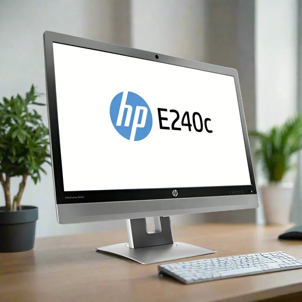 Luxe Monitor HP EliteDisplay E240C LED LCD + Kabels 24 Inch, Computers en Software, Monitoren, Gebruikt, DisplayPort, 101 t/m 150 Hz