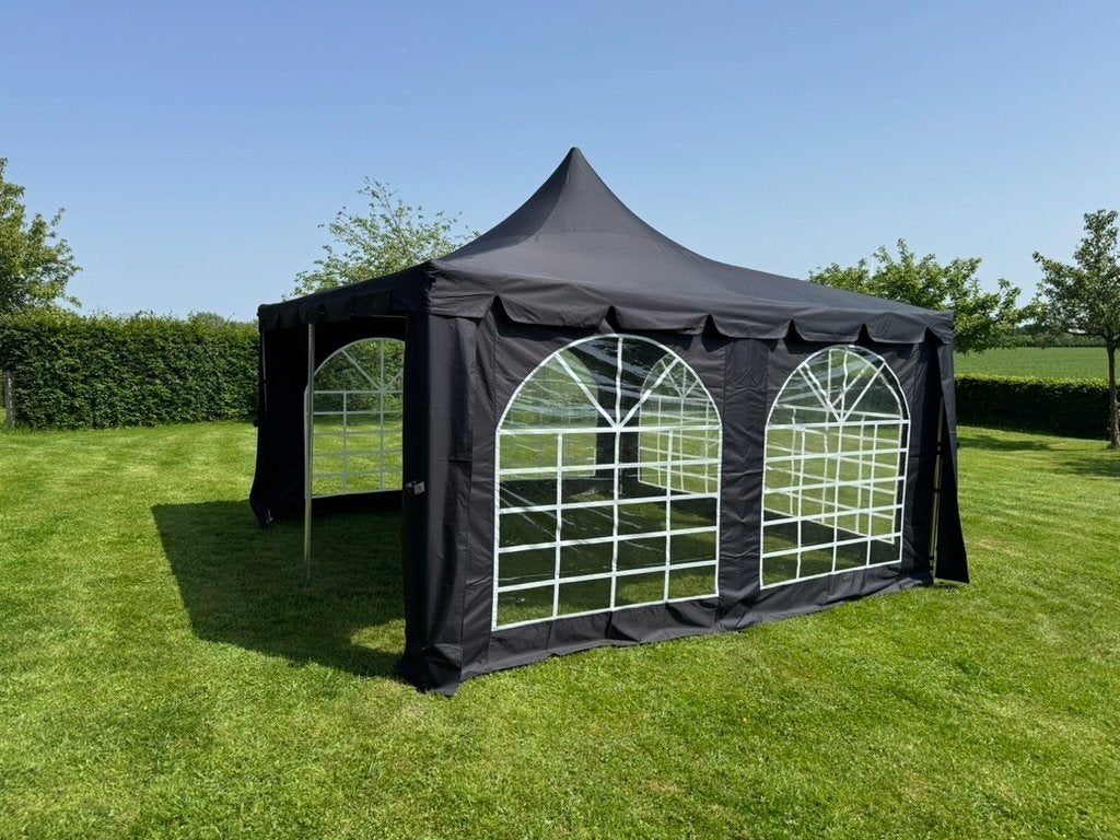 Pagodetent zwart te huur (4 x 4 meter), Ophalen, Zo goed als nieuw, Overige
