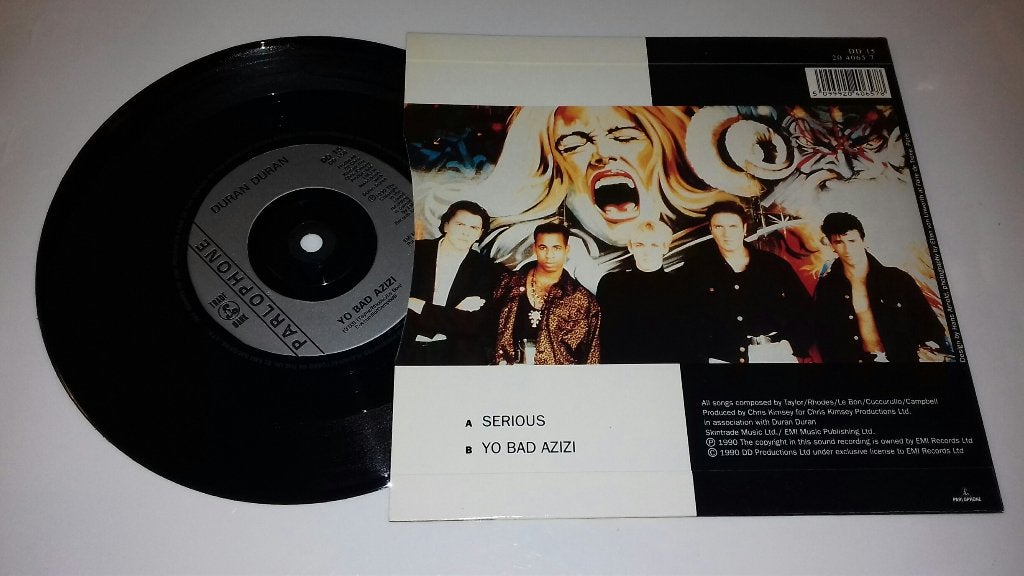 Duran Duran VINYL SINGLE 7 INCH Serious Engelse persing, Fotohoes, 7 inch, Ophalen of Verzenden, Pop