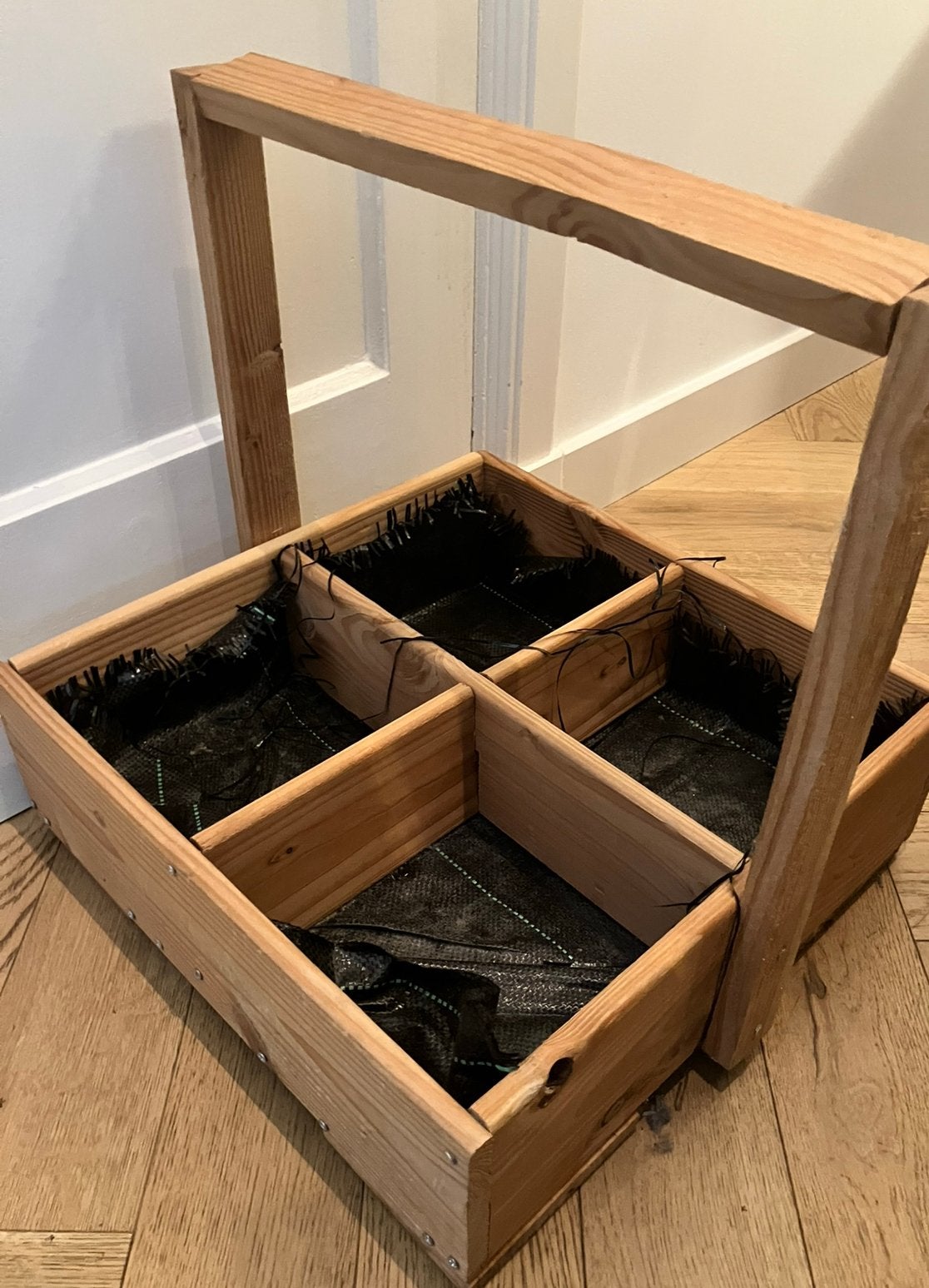 Moestuinbak grote houten kruidenbak voor biologische kruiden, Ophalen of Verzenden, Nieuw, Rechthoekig, Hout