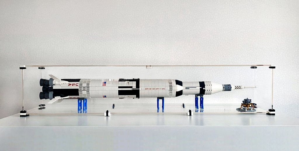 Showcase voor 21309 NASA Apollo Saturn V Nieuw, Kinderen en Baby's, Speelgoed | Bouwstenen, Nieuw, Overige merken, Ophalen of Verzenden