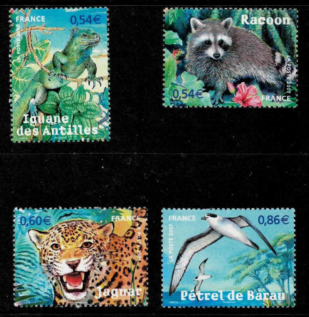 Jaar 2007 Yv 4033-4036 Série de 4 timbres Espèces protégées, Ophalen of Verzenden, Postfris