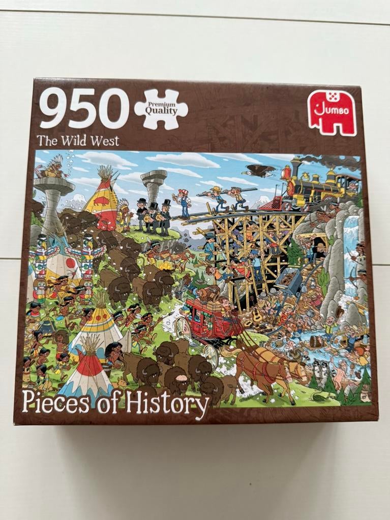 Jumbo puzzel Pieces of History, Hobby en Vrije tijd, Denksport en Puzzels, Ophalen, 500 t/m 1500 stukjes, Zo goed als nieuw, Legpuzzel