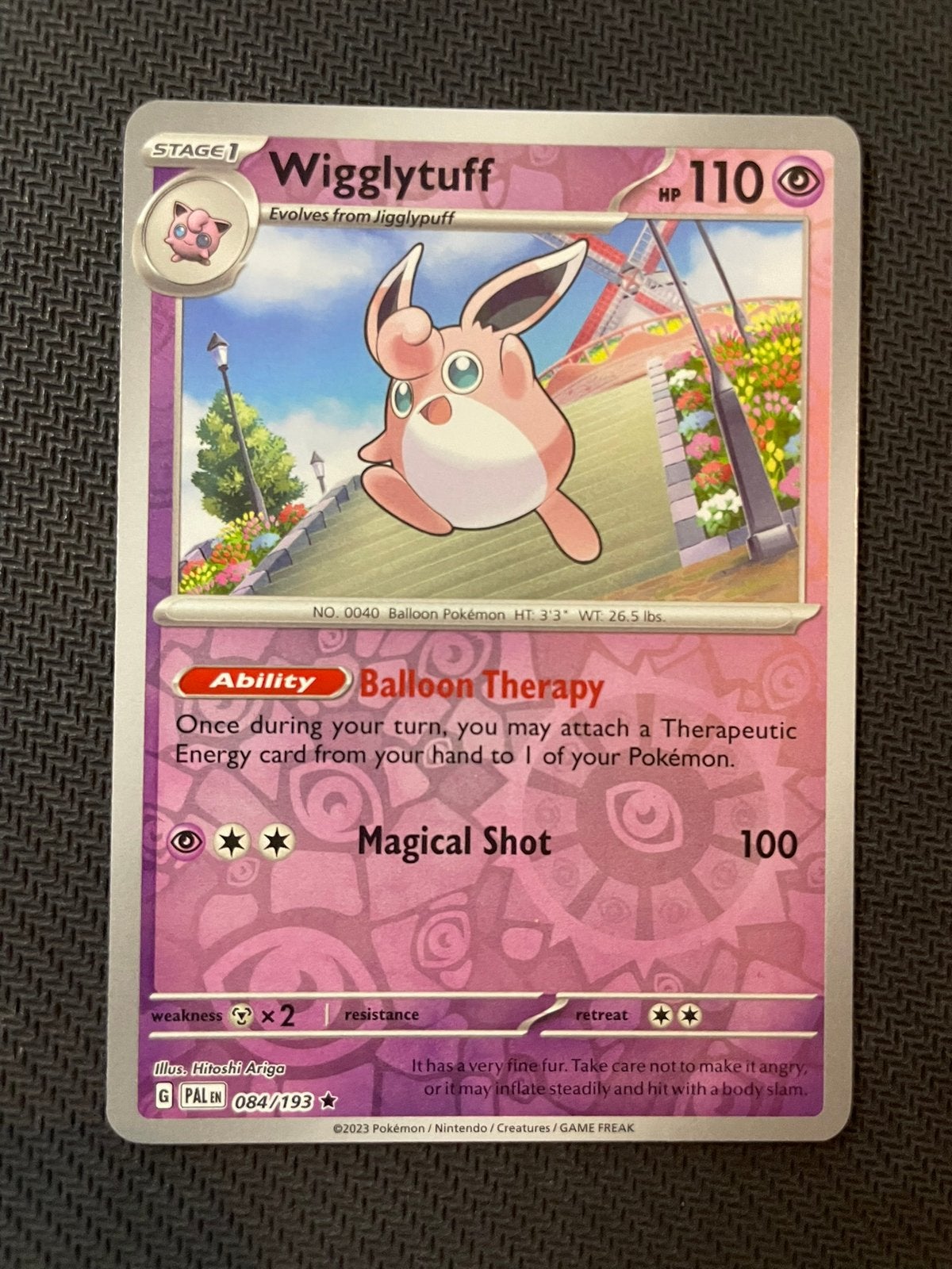 Wigglytuff Rare 084/193 Reverse Holo Paldea Evolved, Ophalen of Verzenden, Zo goed als nieuw