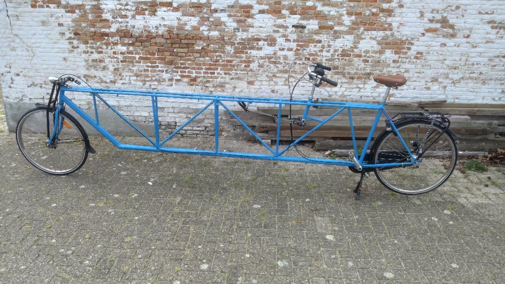 4 meter lange fiets, Ophalen, Gebruikt, Staal, Heren