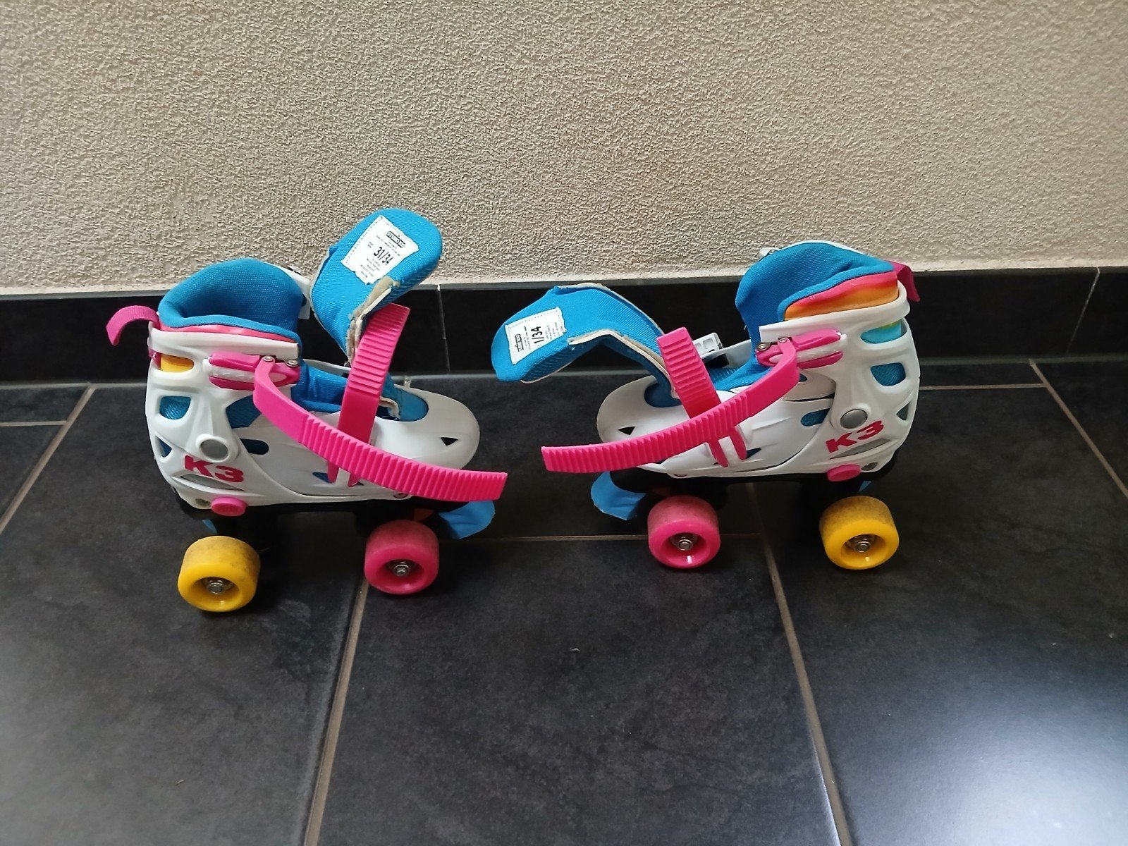K3 verstelbare rolschaatsen maat 31/34, Ophalen, Verstelbaar, Gebruikt, Kinderen