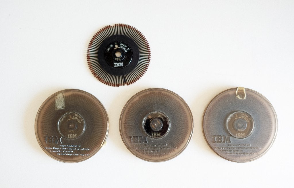 IBM daisy wheel, letterwiel, magrietwiel, Ophalen of Verzenden, Zo goed als nieuw