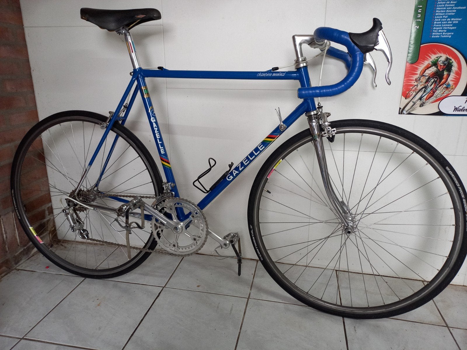 Gazelle met campagnolo, Fietsen en Brommers, Fietsen | Oldtimers, Ophalen of Verzenden, Gazelle