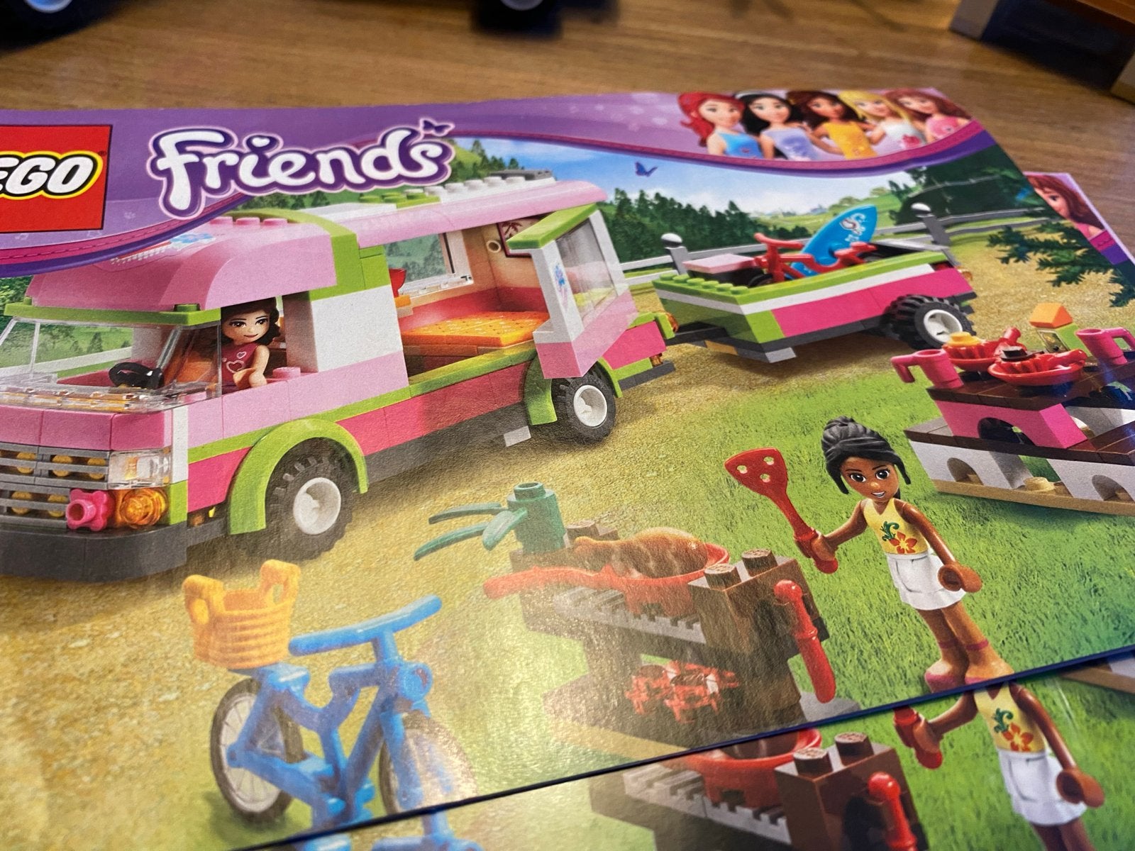 Lego Friends Campervan 3184 - Complete set met instructies, Lego, Friends, Ophalen of Verzenden, Zo goed als nieuw
