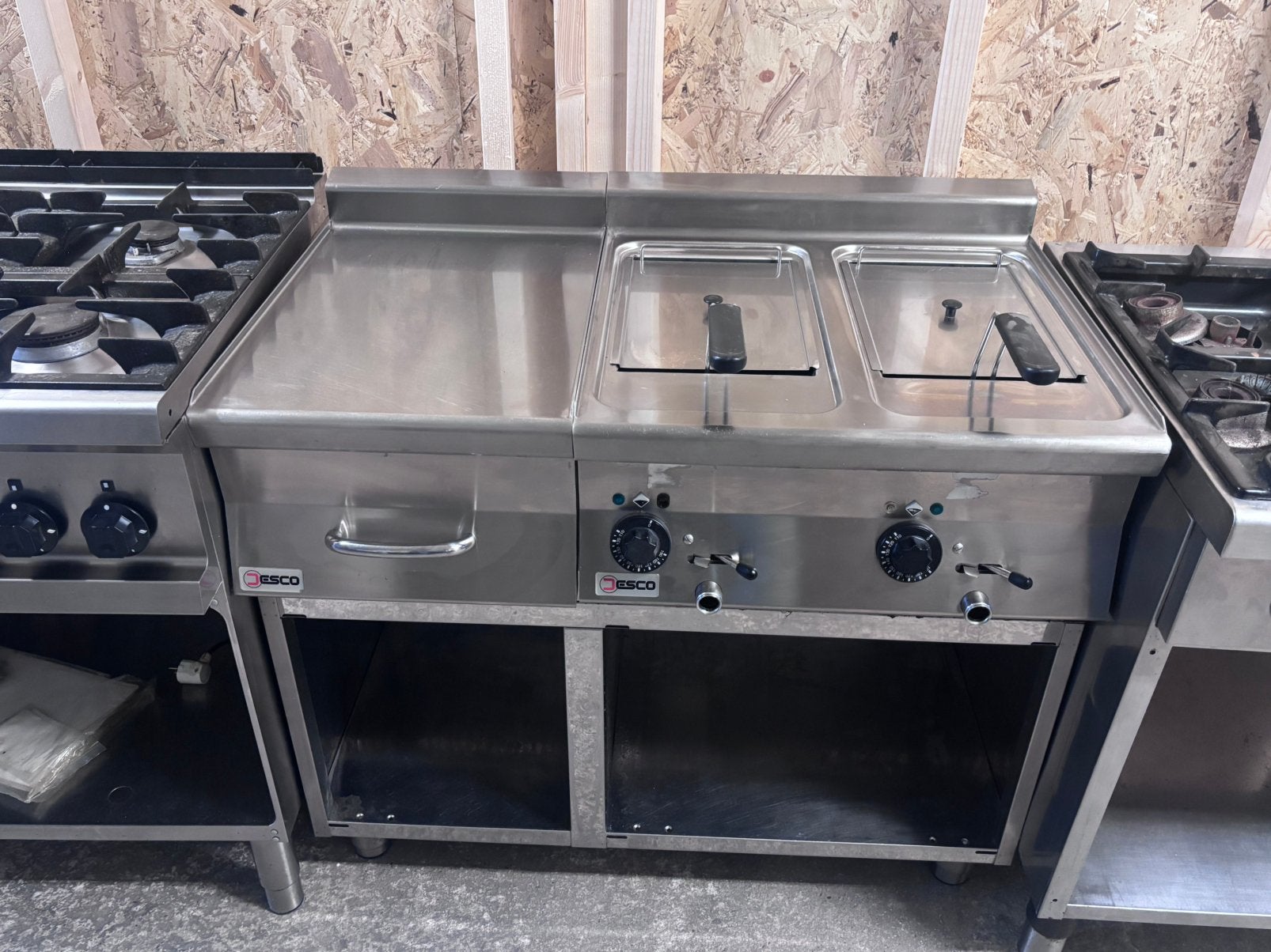 Desco Friteuse frituur Krachtstroom Horeca Restaurant RVS, Ophalen, Gebruikt
