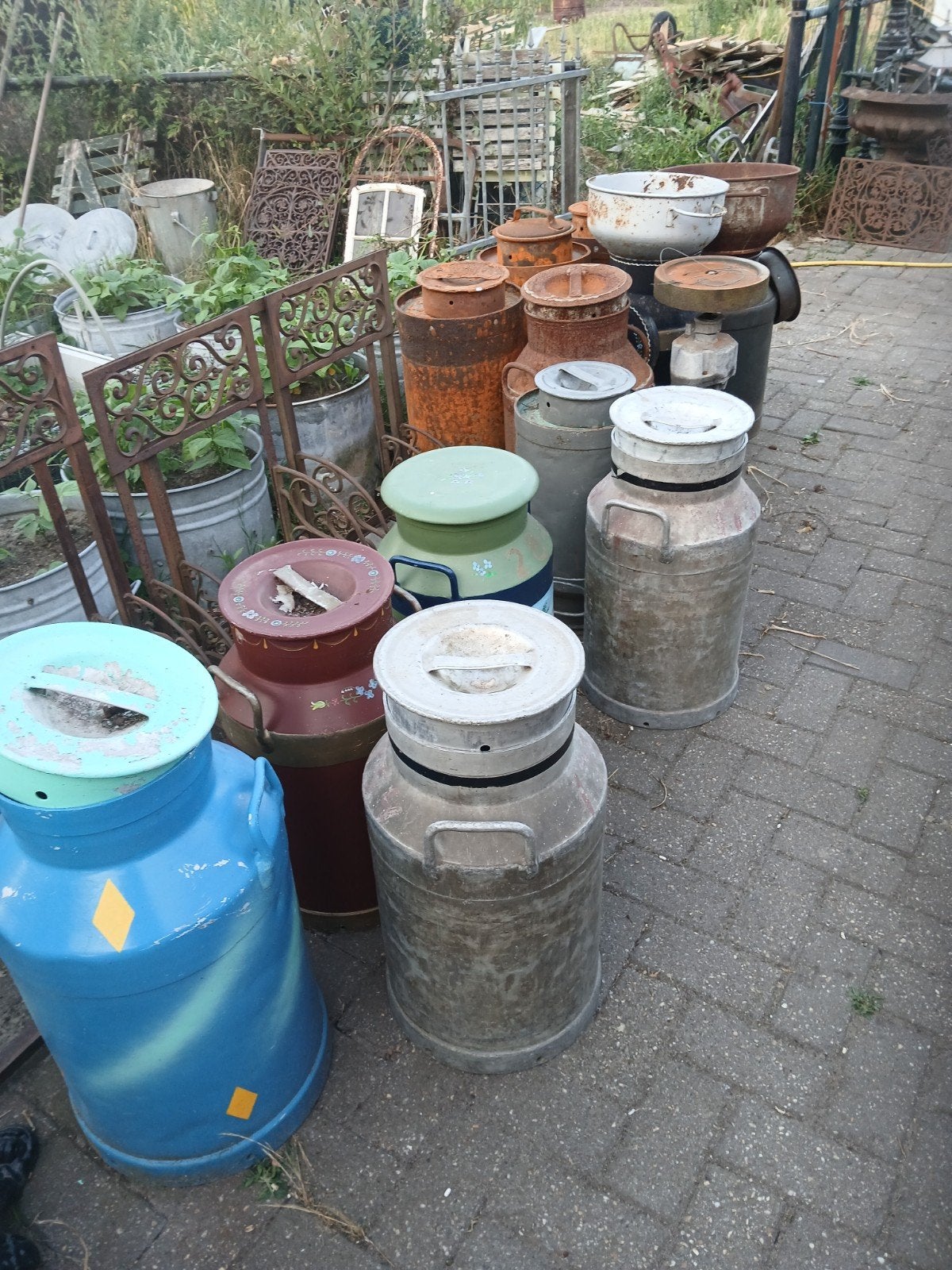 melkbussen, Tuin en Terras, Ophalen, Gebruikt, Minder dan 30 cm, Rond