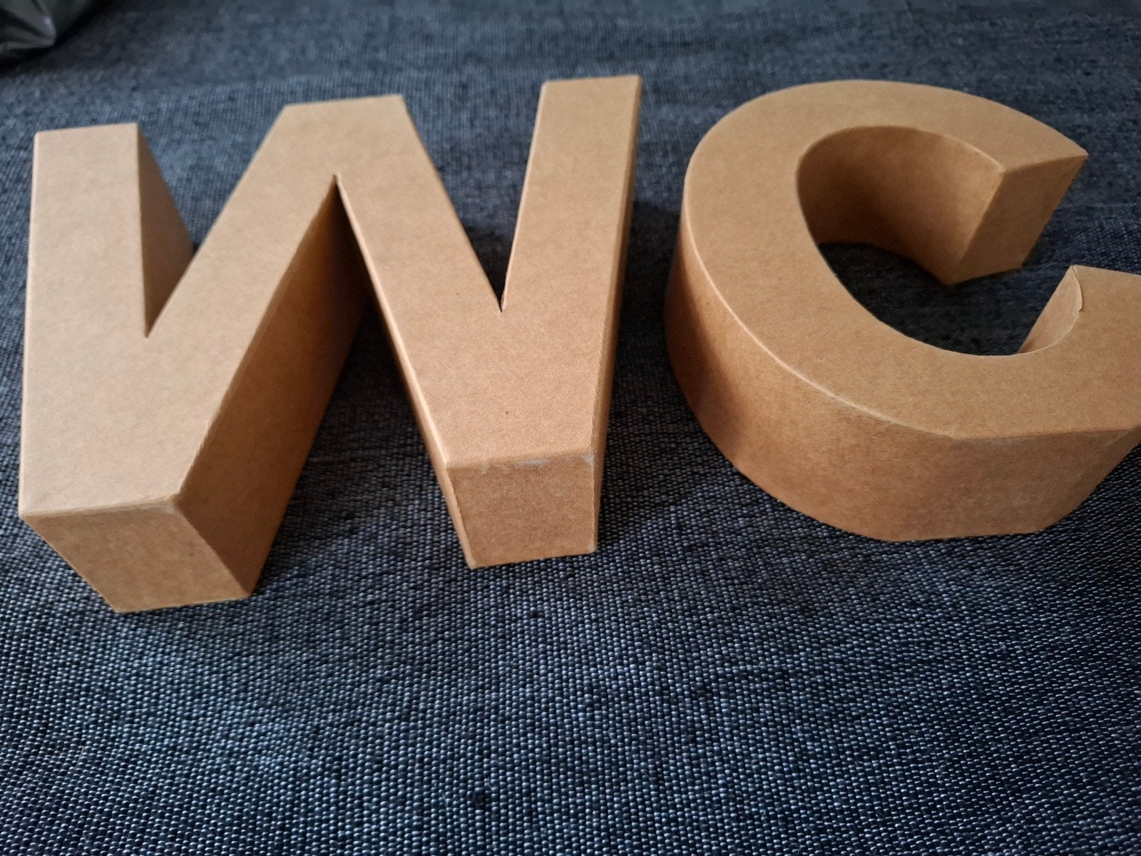 W, C letters, karton!, Ophalen of Verzenden, Nieuw