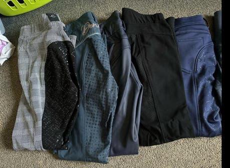 10 rijleggings / broeken 34/36, Dieren en Toebehoren, Gebruikt, Overige soorten, Ophalen of Verzenden, Dames