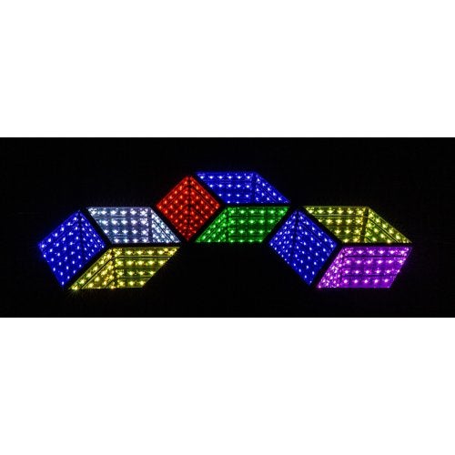 JB Systems HEXAGON 3D Retro Fantastisch 3D spiegeleffect, Muziek en Instrumenten, Licht en Laser, Geluidgestuurd, ., Nieuw, Ophalen of Verzenden