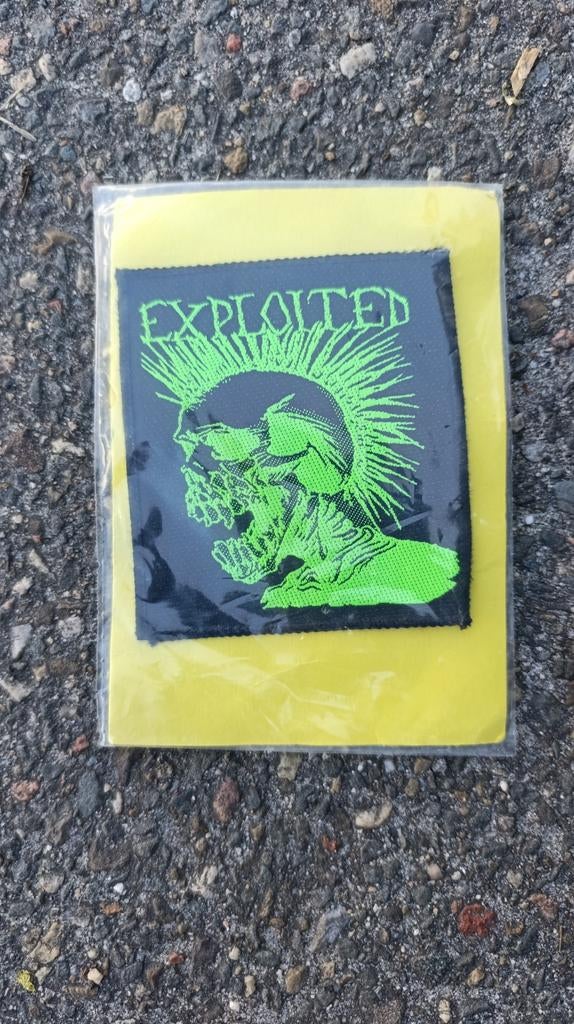 Originele oude opnaai badge van The Exploited, Schotse Punk!, Ophalen of Verzenden