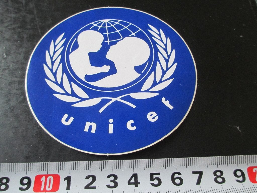 sticker logo UNICEF, Verzamelen, Ophalen, Zo goed als nieuw