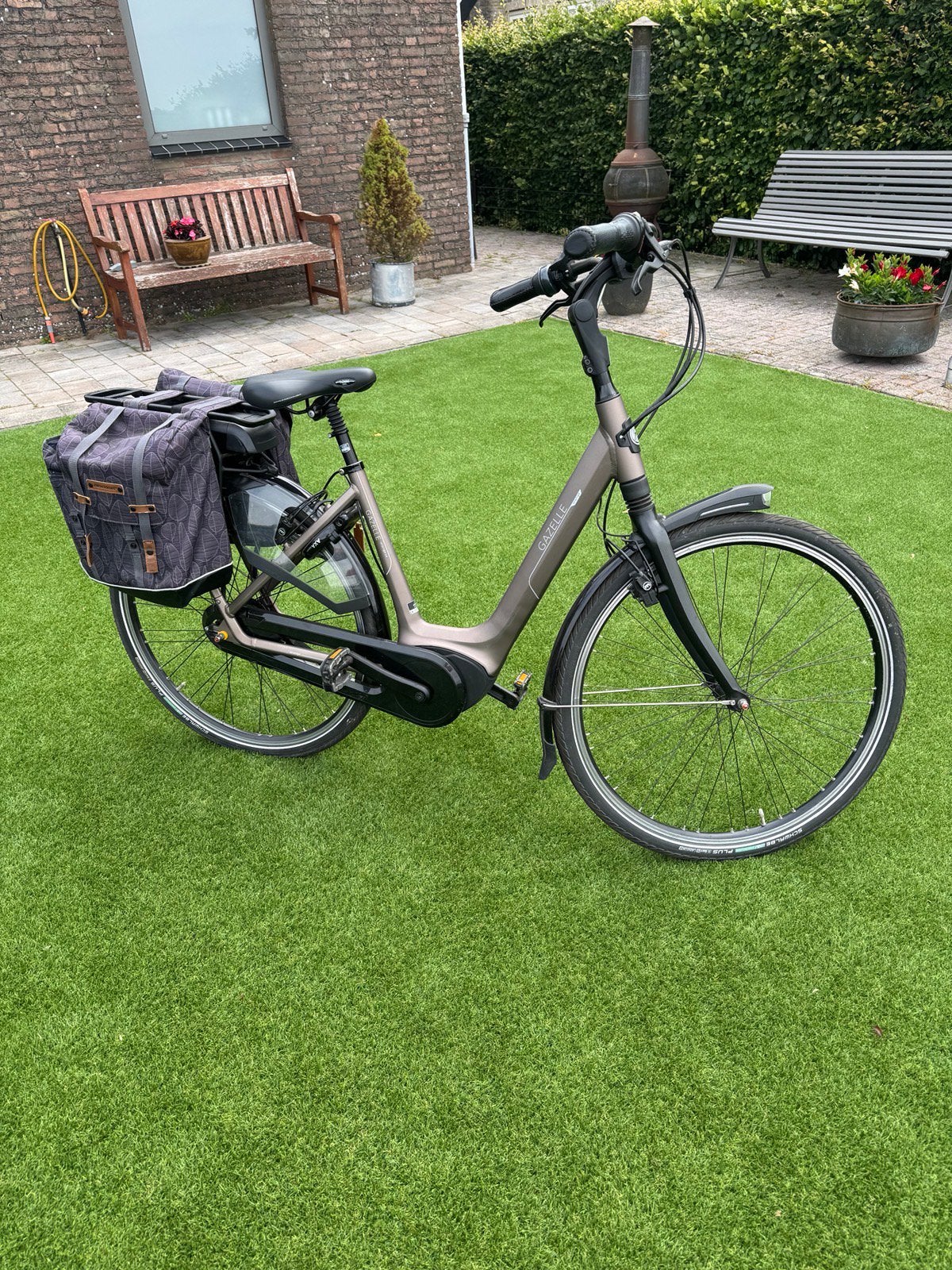 Electrische fiets Gazelle orange C8, Fietsen en Brommers, 47 tot 51 cm, Ophalen, Zo goed als nieuw, Gazelle