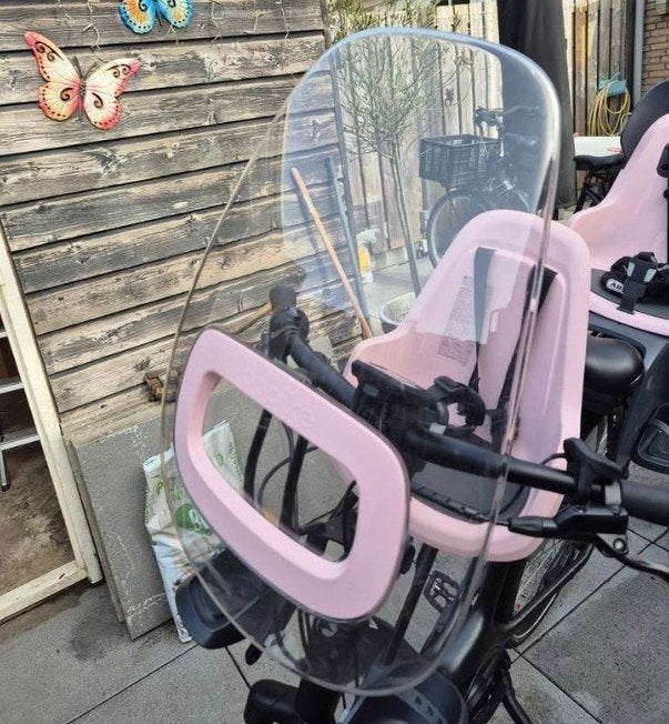 Bobike fietszitje voorop incl. Windscherm, Ophalen, Gebruikt