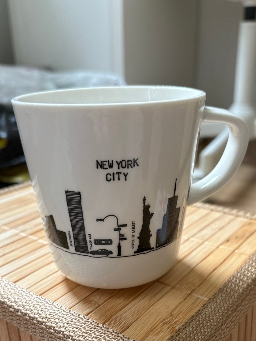 Mok New York City skyline, Overige typen, Ophalen of Verzenden, Zo goed als nieuw, Steen/keramiek