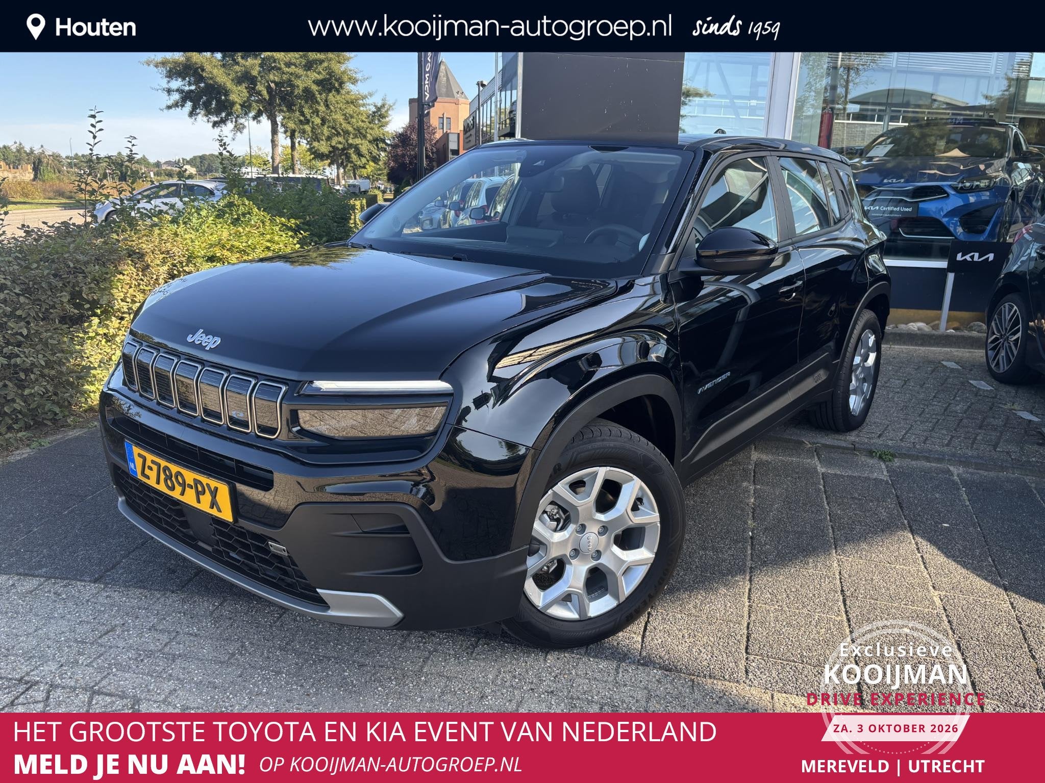 Jeep Avenger Altitude 54 kWh, Eerste Eigenaar, Climate Contr, Auto's, Gebruikt, 156 pk, Leder en Stof, Origineel Nederlands