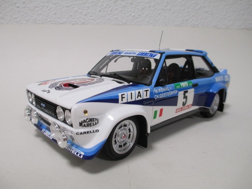 Fiat 131 Abarth Rally Portugal 1/18 Kyosho, Hobby en Vrije tijd, Modelauto's | 1:18, Ophalen of Verzenden, Nieuw, Auto, Kyosho