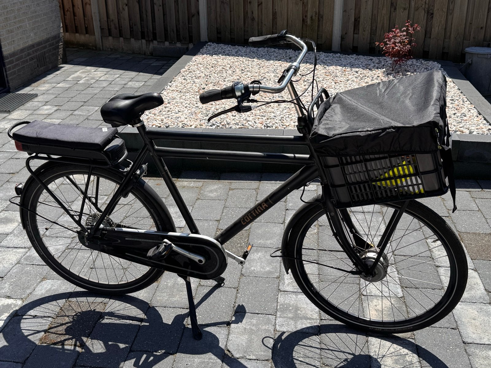 Cortina E-U4 Elektrische transportfiets heren framemaat 62, Fietsen en Brommers, Elektrische fietsen, 59 cm of meer, Ophalen, Gebruikt