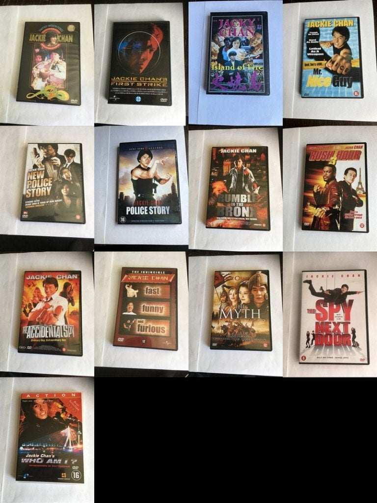 jackie chan dvd (13 stuks) diverse collectie OOK PER STUK, Alle leeftijden, Ophalen of Verzenden, Zo goed als nieuw, Nederlands