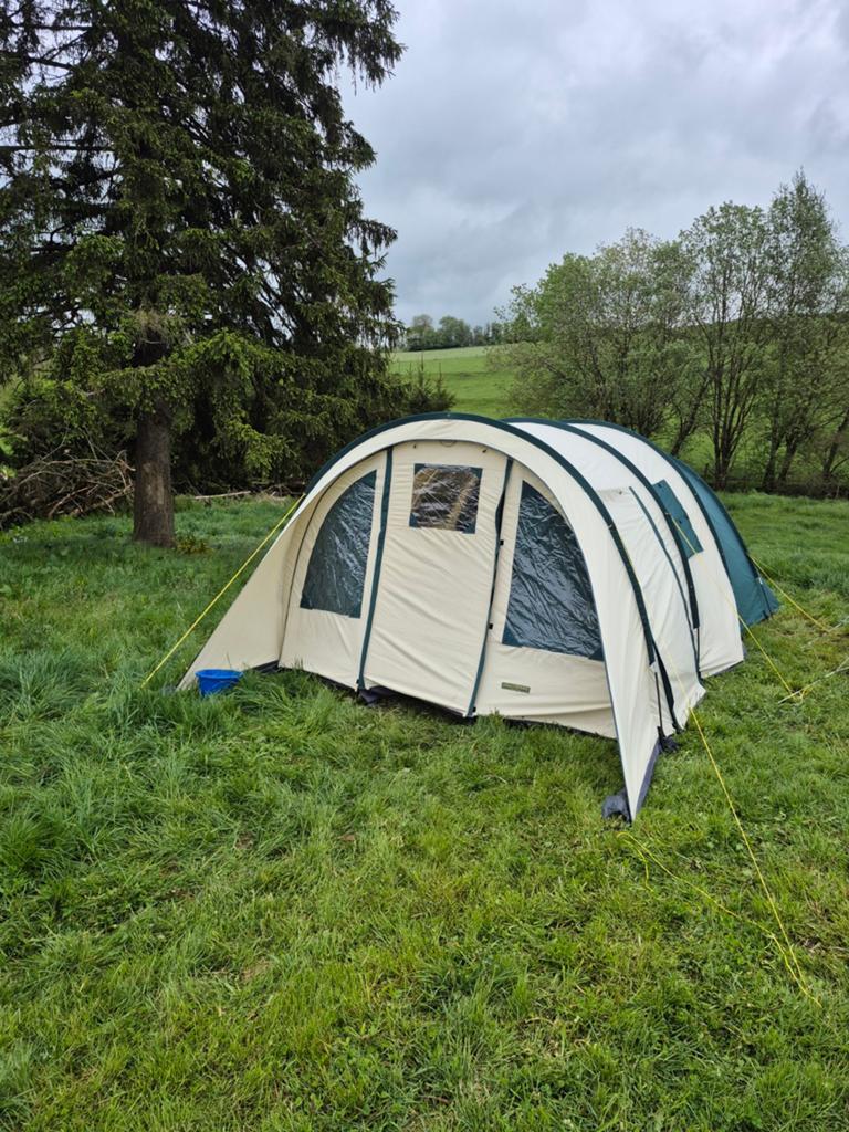 Obelink tunneltent met 2 slaapcabines - Ideaal voor camping, Ophalen, Gebruikt, Tot en met 5