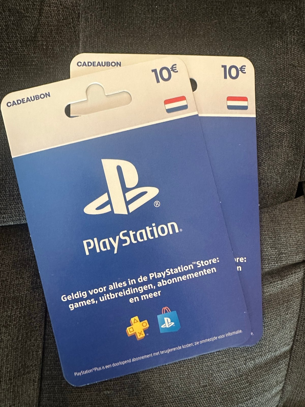Playstation gift card, Eén persoon, Cadeaubon