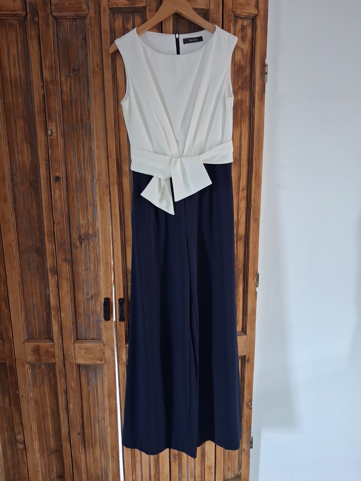Vera Mont jumpsuit maat 38, wit/donkerblauw, Ophalen of Verzenden, Zo goed als nieuw, Maat 38/40 (M), Blauw