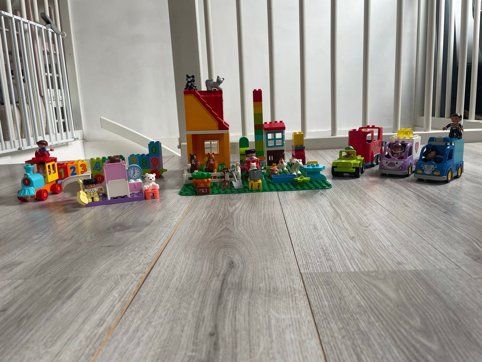 Grote collectie LEGO Duplo met grondplaat en extra's, Ophalen, Gebruikt, Overige merken