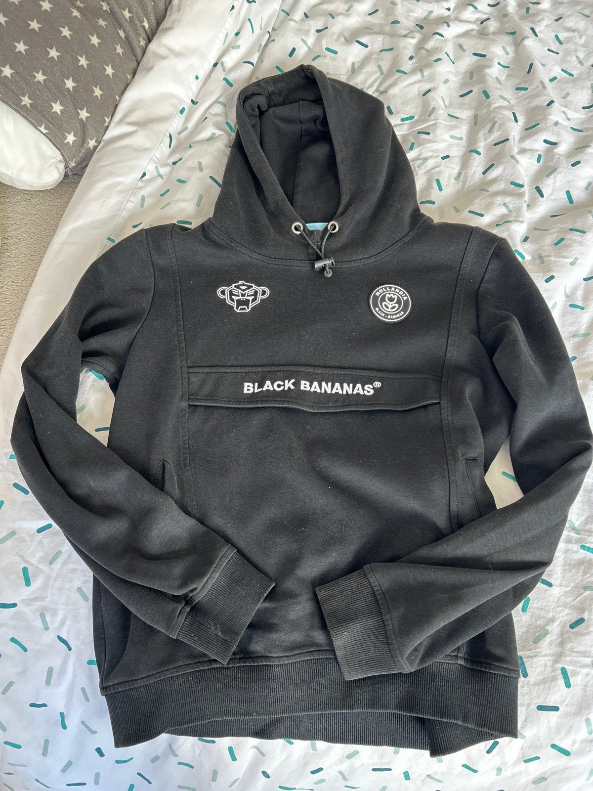 Zwarte Black Bananas hoodie - Kan nog een ronde mee, Ophalen of Verzenden, Gedragen